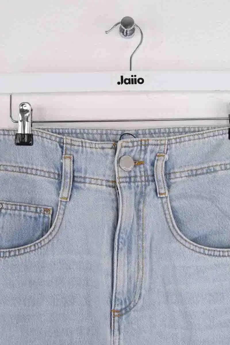 Jean droit Claudie Pierlot Bleu en Coton