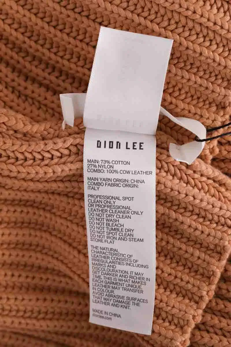 Pull Dion Lee Camel en Coton