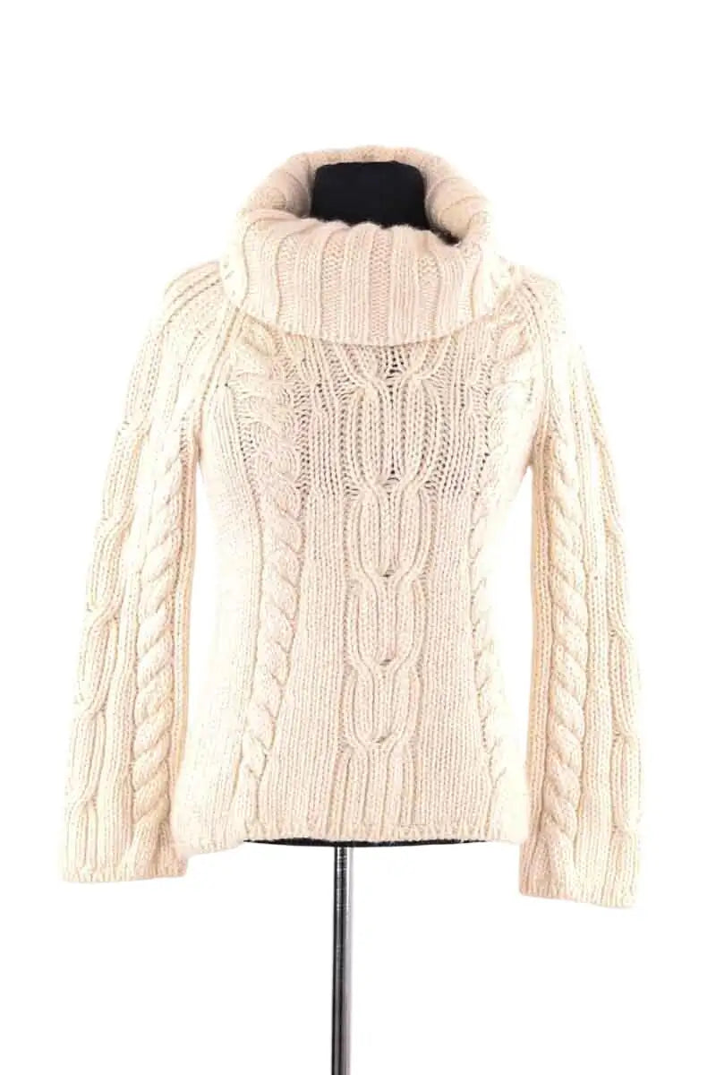 Pull Dolce & Gabbana Blanc en Laine, taille S - Seconde Main