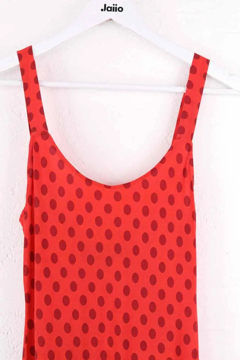 Robe Réalisation Rouge en Soie