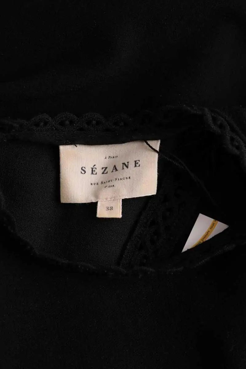 Robe Sézane Noir en Synthétique