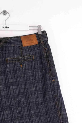 Pantalon large Burberry Bleu en Coton