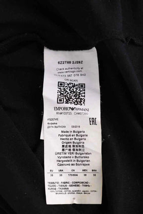 T-shirt Emporio Armani Noir en Coton