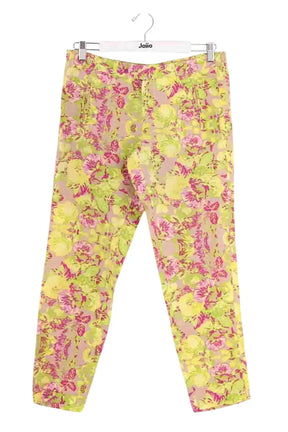 Pantalon droit Maje Jaune en Coton, taille M - Seconde Main
