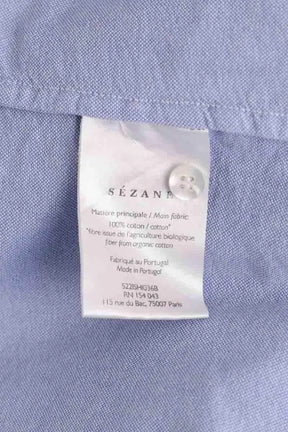 Chemise Sézane Bleu en Coton