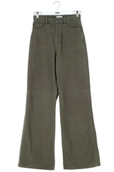 Pantalon droit Laurence Bras Kaki en Coton, taille S - Seconde Main