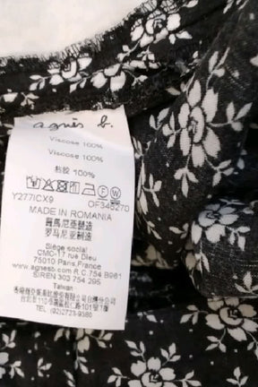 Pantalon droit Agnès B.  Noir