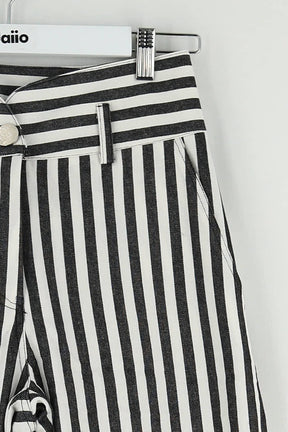 Pantalon droit Ginette Garde  Noir