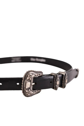 Ceinture The Kooples Noir en Cuir
