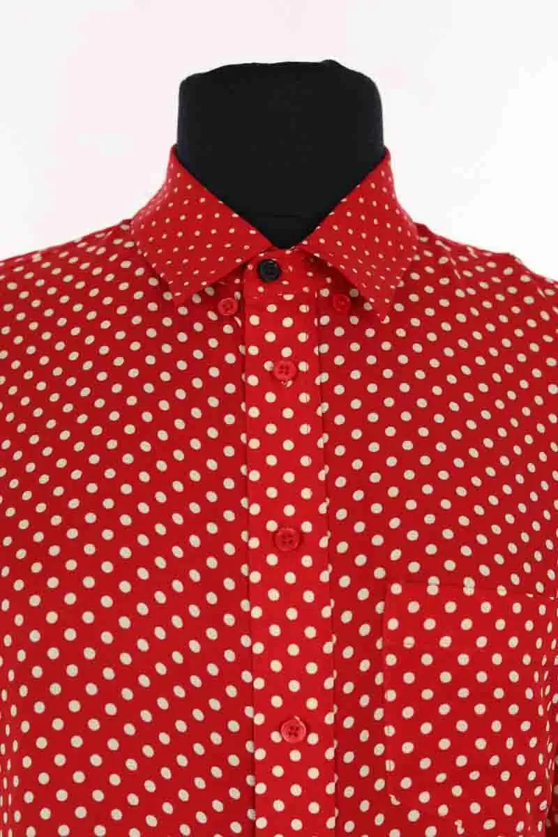 Chemise Joseph Rouge en Soie
