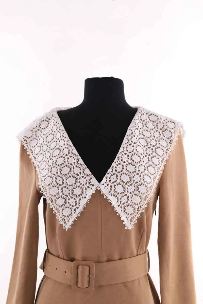 Robe Claudie Pierlot Marron en Synthétique