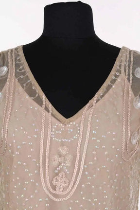 Robe Antik Batik Doré en Coton