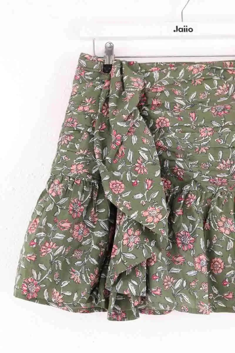 Jupe Sézane Kaki en Coton