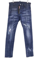 Jean slim Dsquared2 Blanc en Coton, taille XL - Seconde Main