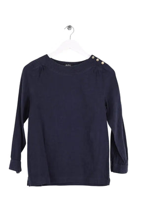 Top APC Marine en Coton, taille S - Seconde Main