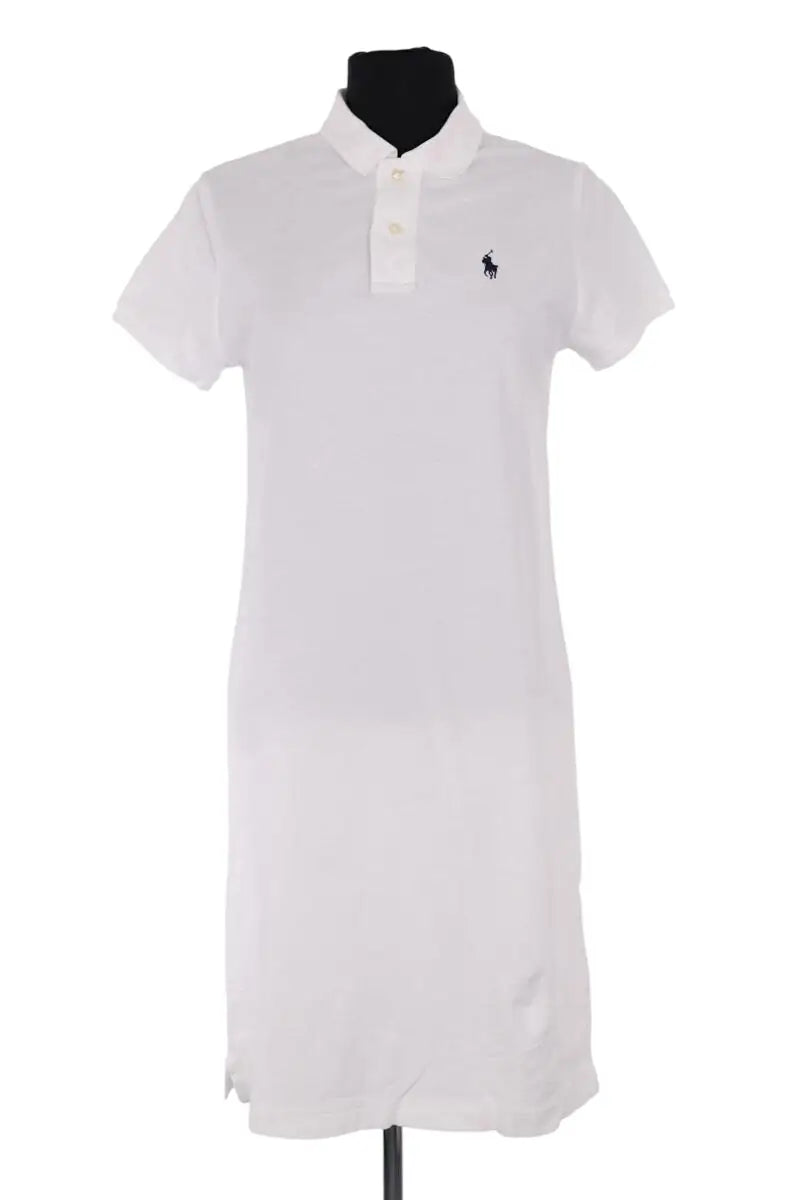 Robe Ralph Lauren Blanc en Coton, taille S - Seconde Main