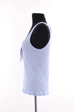 Top sans manche Sézane Bleu en Coton