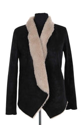Manteau The Kooples Noir en Synthétique, taille M - Seconde Main