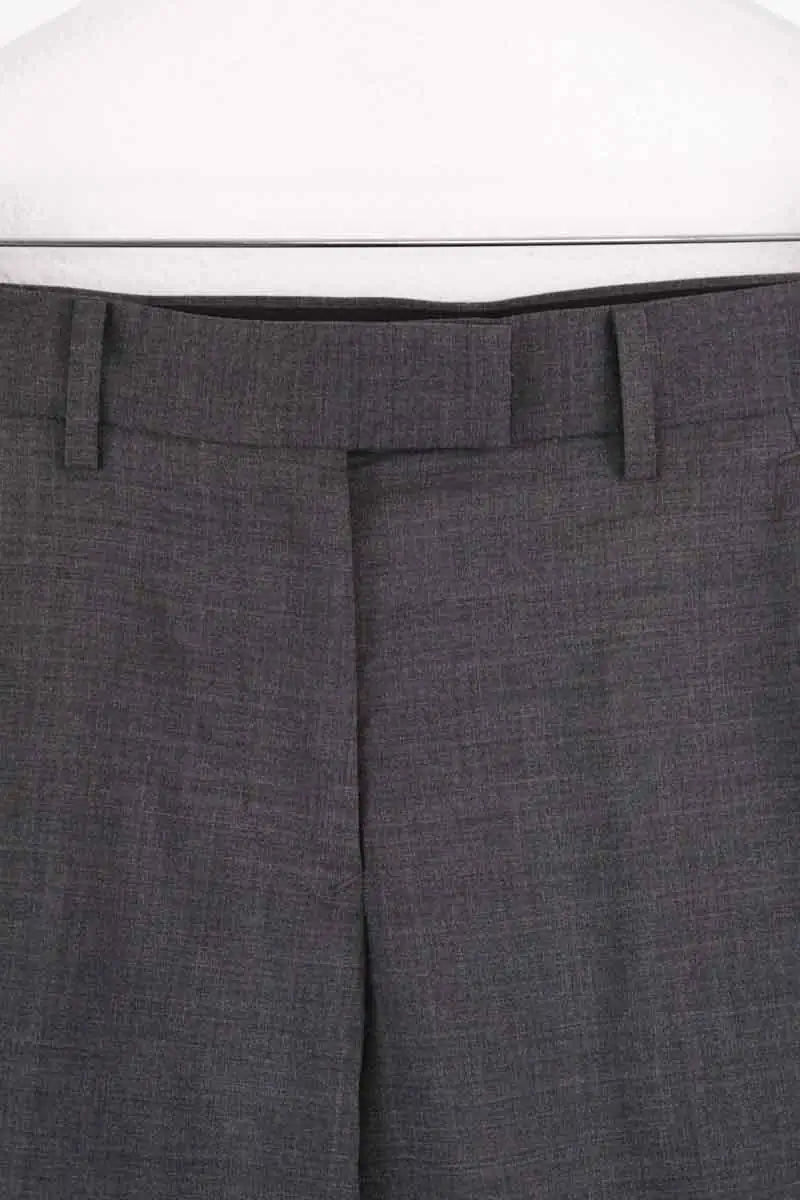 Pantalon droit Sacai Anthracite en Laine