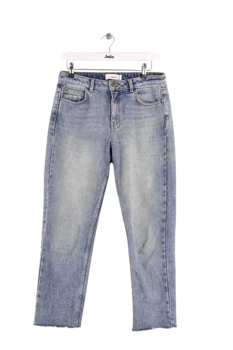 Jean droit Ba&Sh Bleu en Coton, taille S - Seconde Main