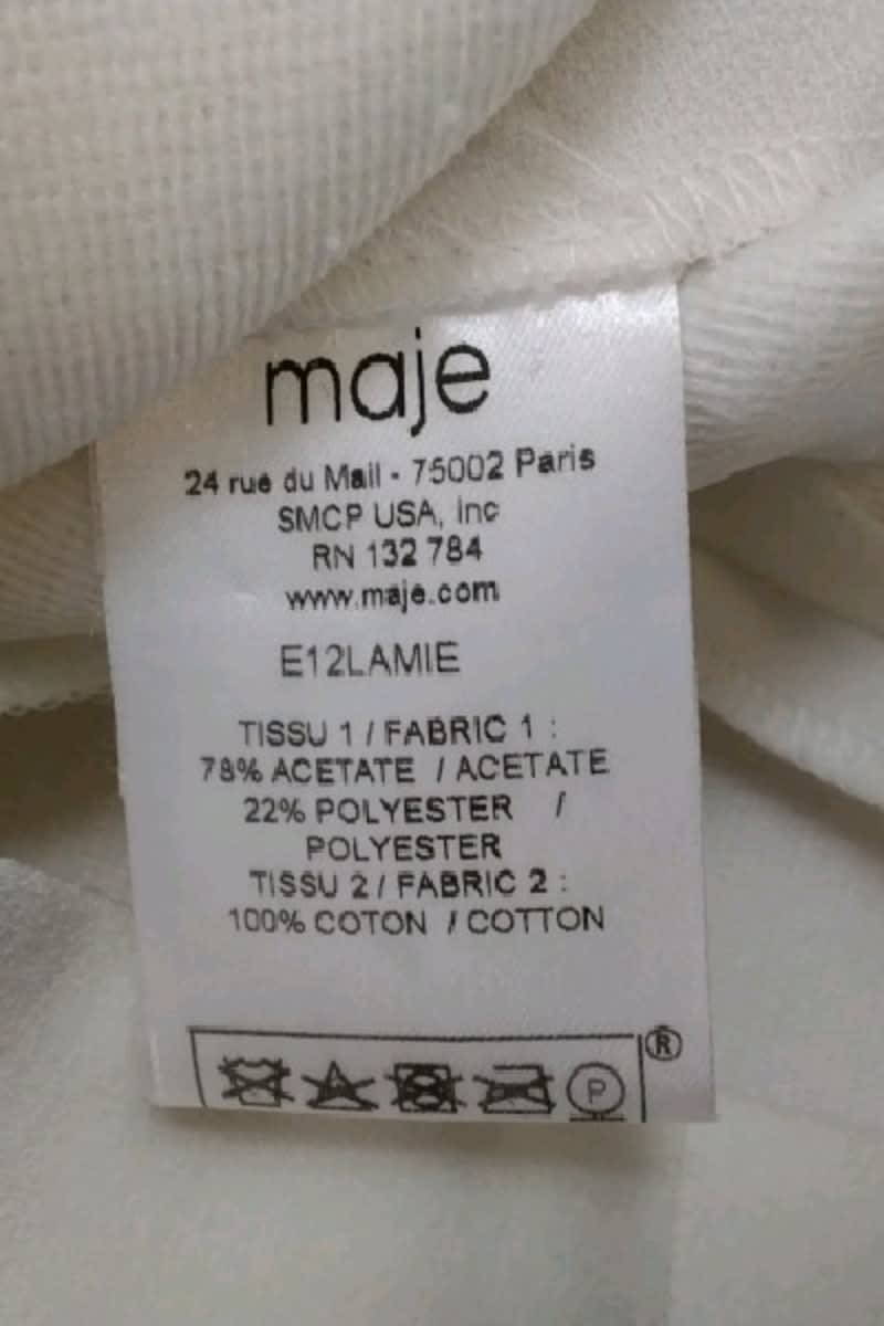 Robe Maje  Blanc