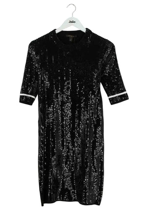 Robe Louis Vuitton Noir en Paillettes, taille L - Seconde Main