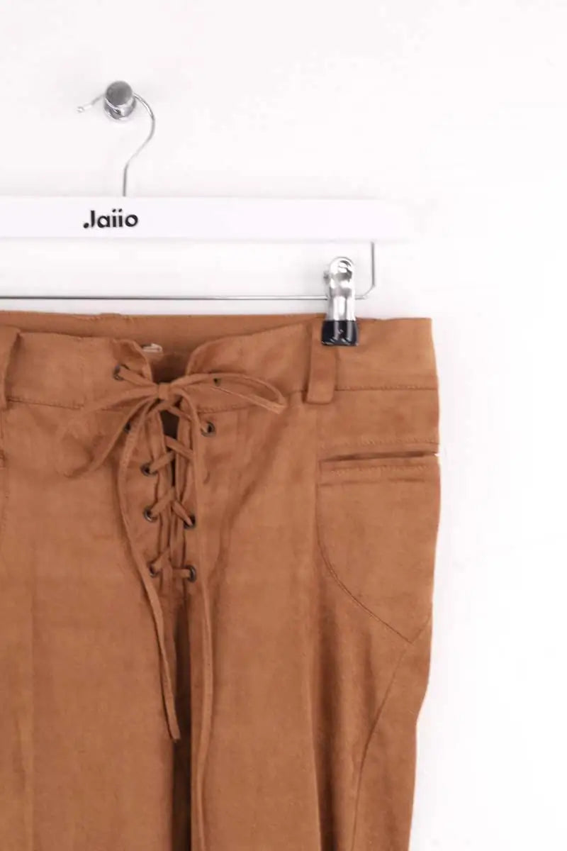 Pantalon Maje Camel en Synthétique