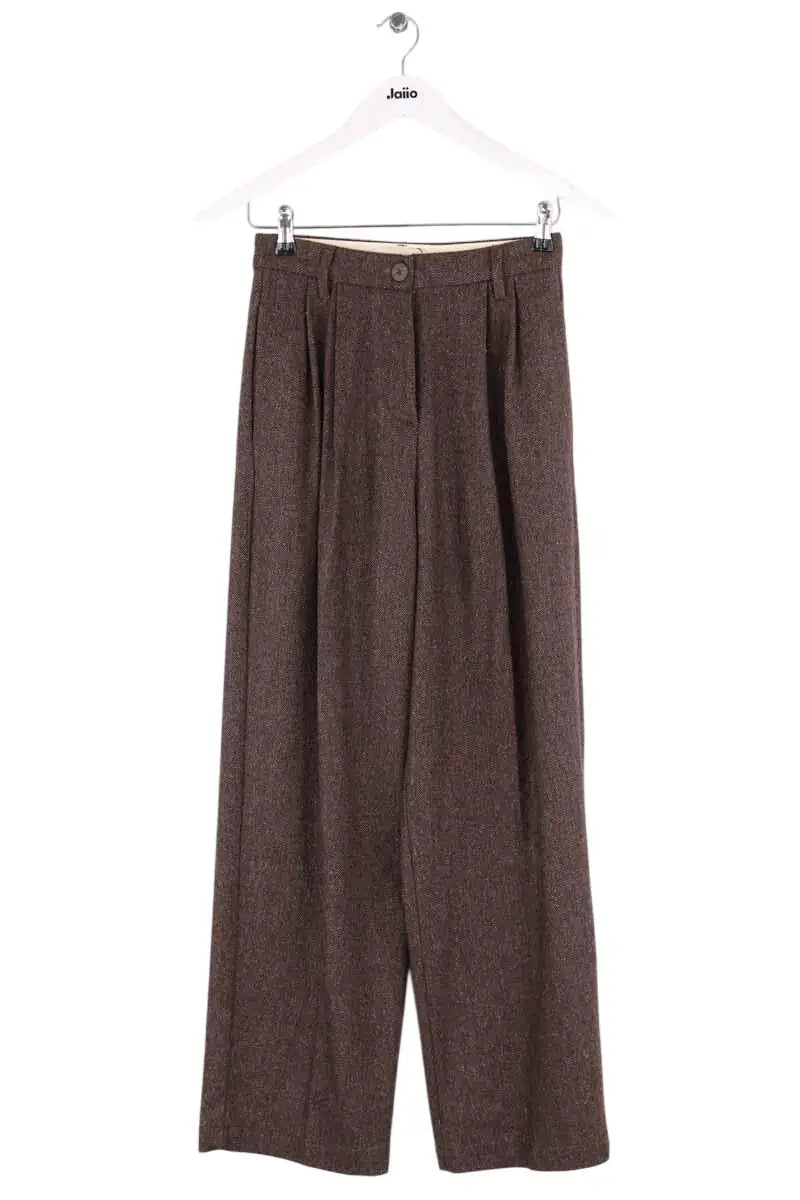 Pantalon large Momoni Marron en Laine, taille XS - Seconde Main