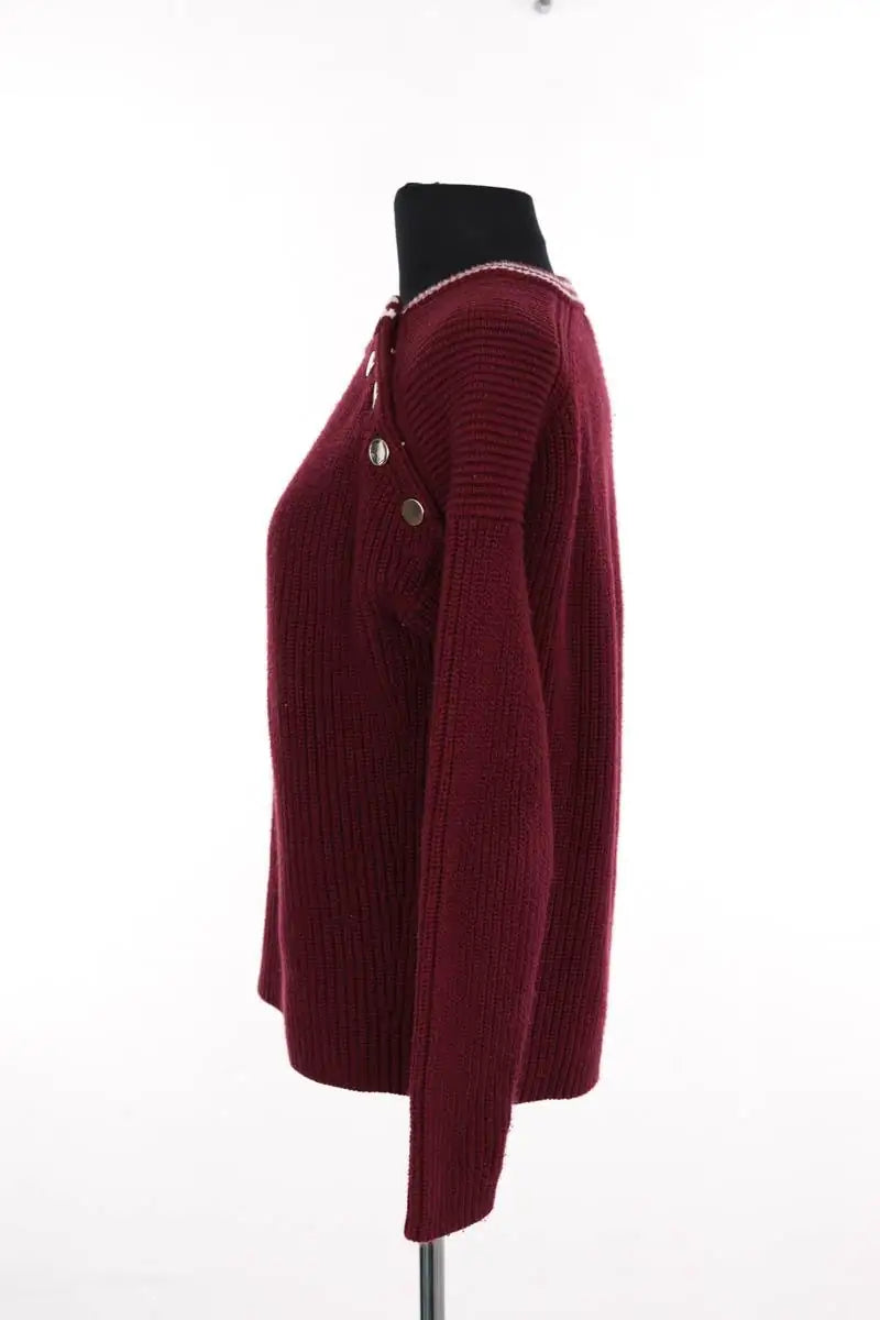 Pull Maje Bordeaux en Coton