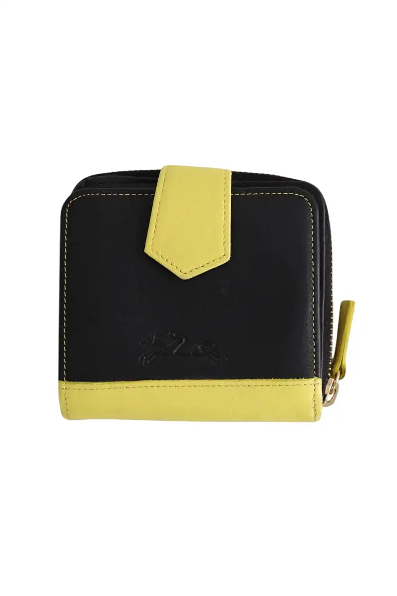 Portefeuille Longchamp Noir en Cuir - Seconde Main