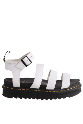 Sandales Dr. Martens Blanc en Cuir, taille 39 - Seconde Main
