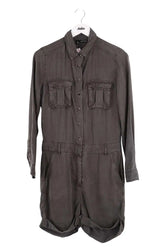 Combishort The Kooples Kaki en Synthétique, taille XS - Seconde Main