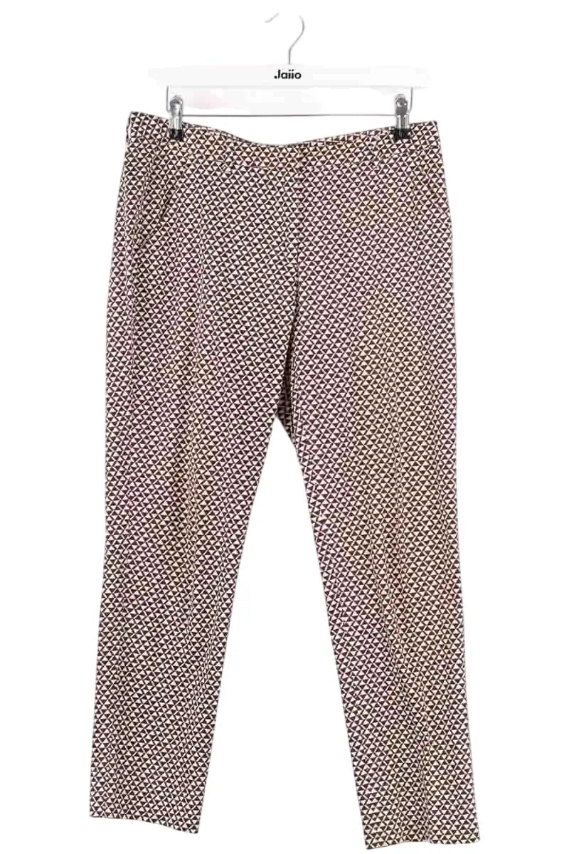Pantalon droit Max Mara Marron en Synthétique, taille L - Seconde Main