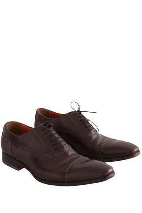 Chaussures à lacets Santoni Marron en Cuir