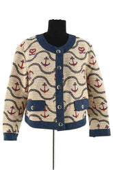 Veste Sandro Beige en Coton, taille M - Seconde Main