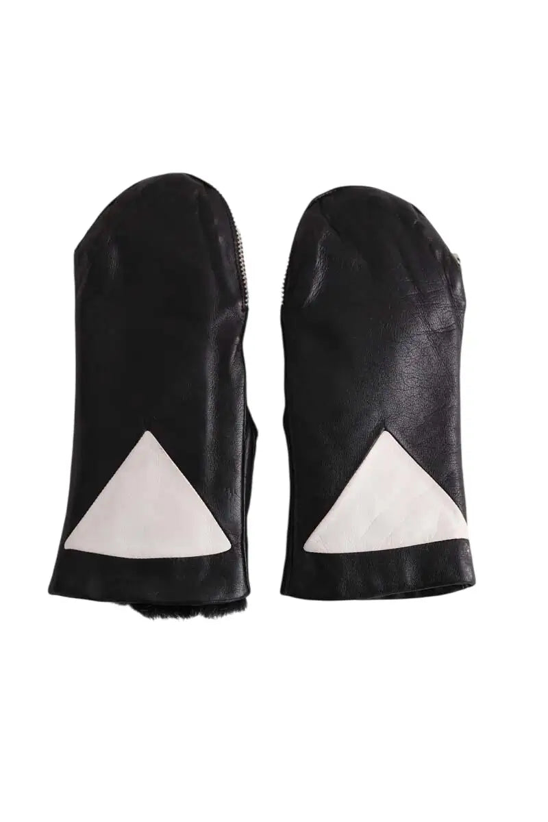 Gants Kenzo Noir en Cuir, taille L - Seconde Main