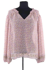 Blouse Des Petits Hauts Violet en Viscose, taille M - Seconde Main