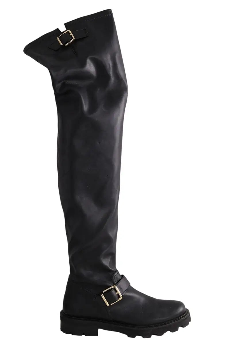 Bottes cuissardes  Jimmy Choo Noir en Cuir, taille 40 - Seconde Main