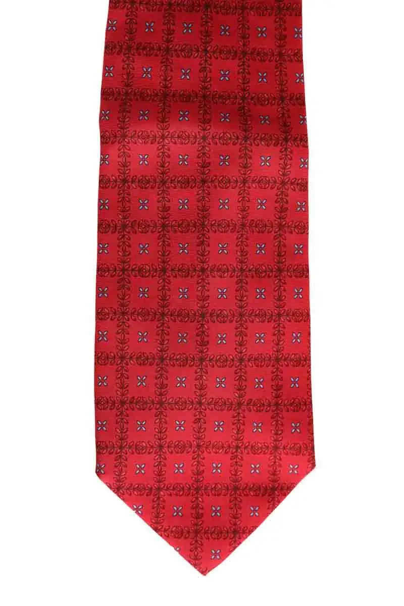 Cravate Yves Saint Laurent Rouge en Soie