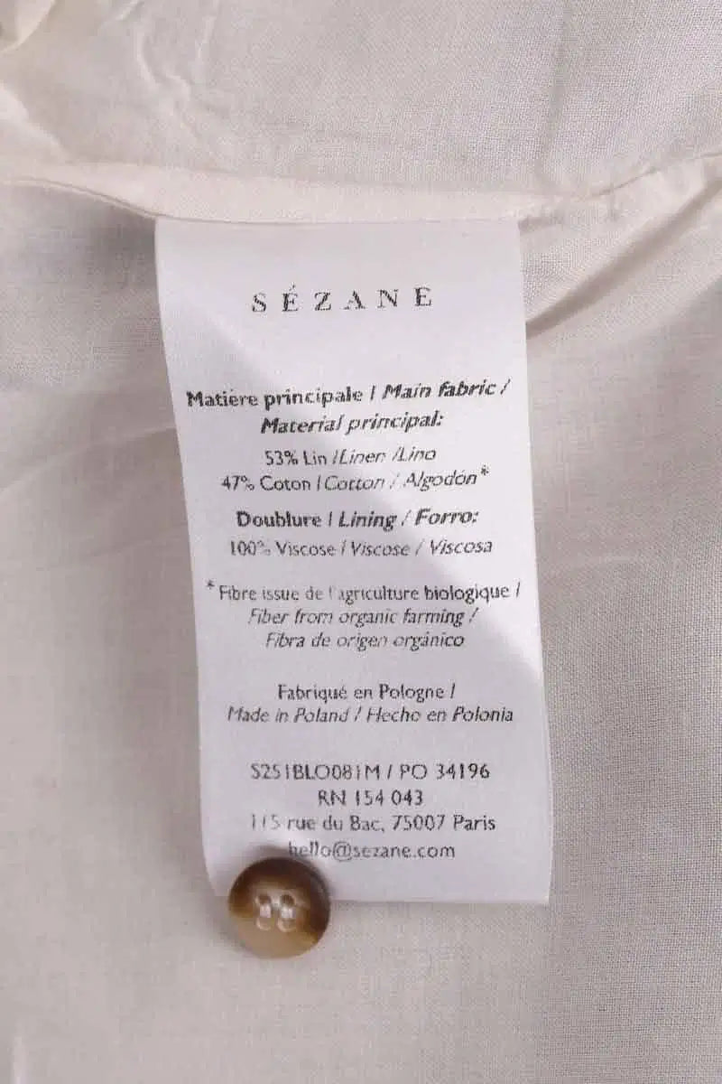 Top sans manche Sézane Multicolore en Lin