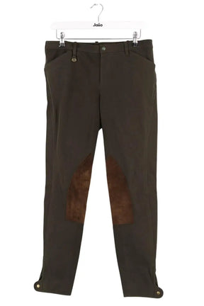 Pantalon d'Equitation Ralph Lauren Kaki en Coton, taille M - Seconde Main