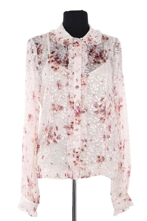 Blouse Lisa Beccaria Rose en Viscose, taille XL - Seconde Main