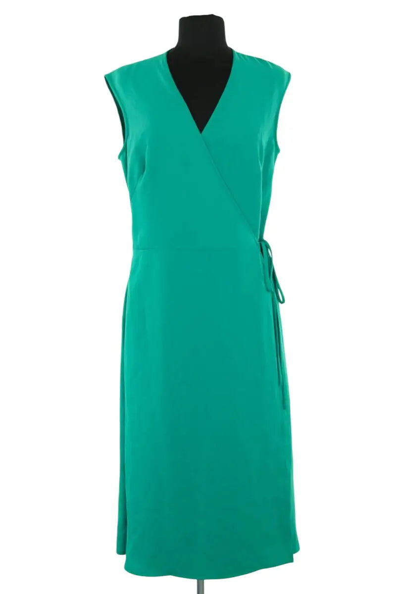 Robe Agnès B. Vert en Synthétique, taille L - Seconde Main