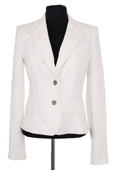 Blazer Michael Kors Blanc en Synthétique, taille XS - Seconde Main