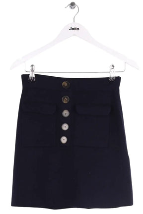 Mini jupe Sézane Bleu en Laine, taille XS - Seconde Main
