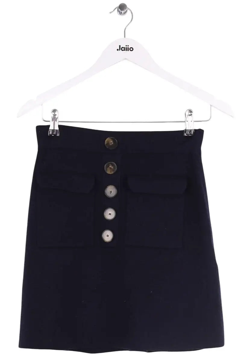 Mini jupe Sézane Bleu en Laine, taille XS - Seconde Main