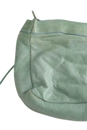 Pochette Balenciaga Le City Vert en Cuir