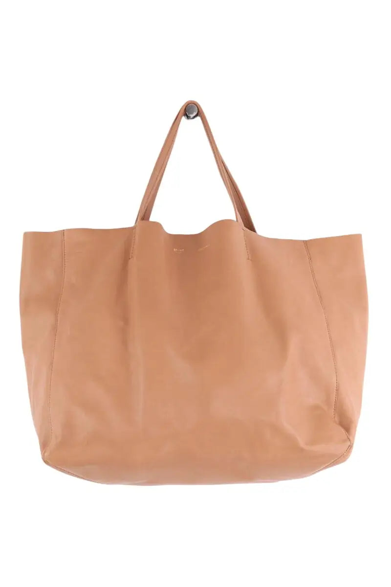 Cabas Celine Cube medium veau souple Camel en Cuir - Seconde Main