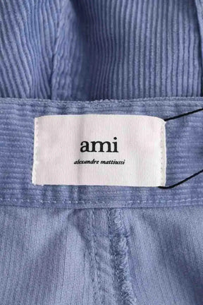Pantalon droit Ami Bleu en Coton