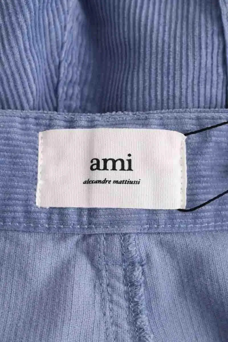 Pantalon droit Ami Bleu en Coton
